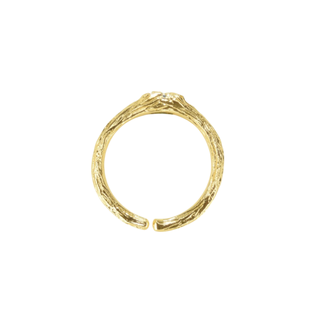 Ring - Chloe Blue forgyldt