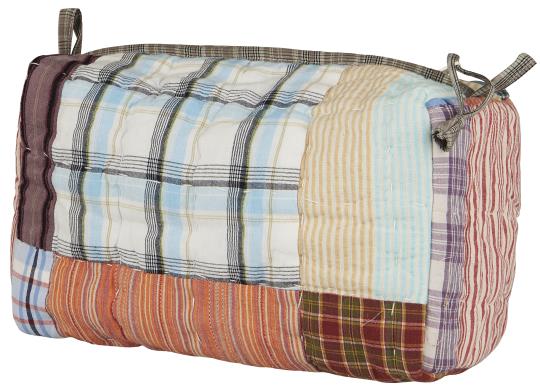 Toilettaske UNIKA quiltet patchwork m/indvendige lommer