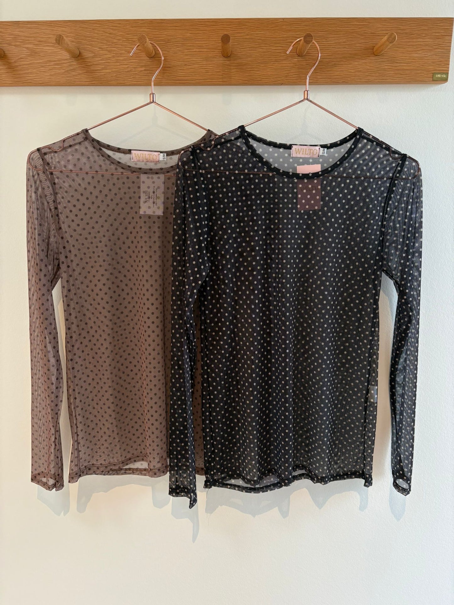Sarah mesh blouse with dots