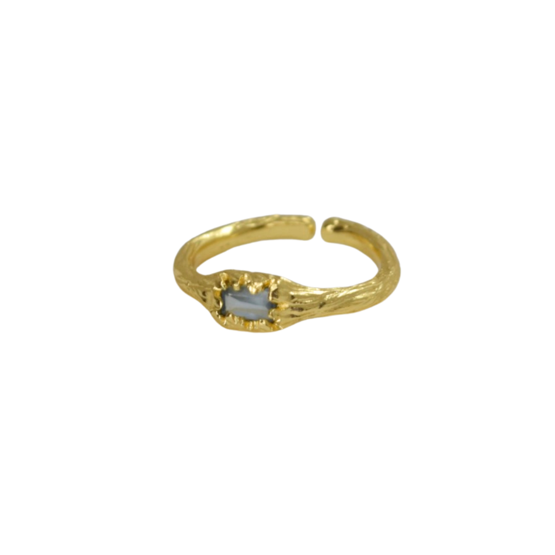 Ring - Chloe Blue forgyldt