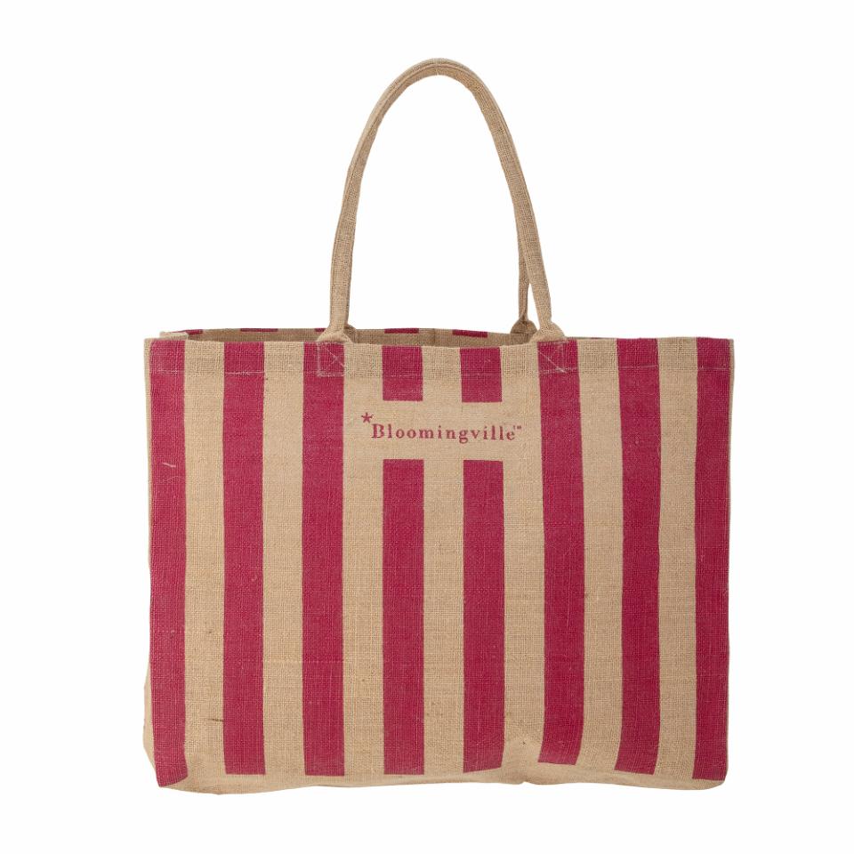 Bergamo Indkøbspose, Pink, Jute