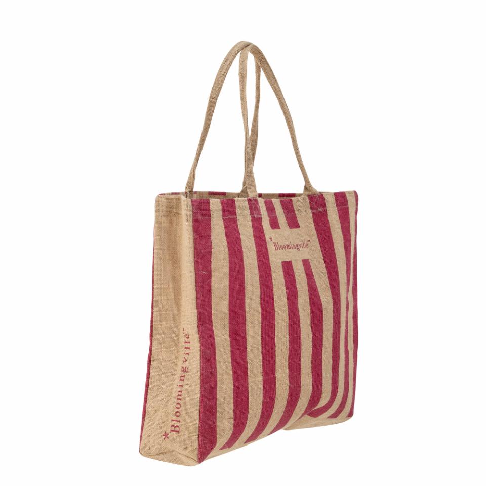 Bergamo Indkøbspose, Pink, Jute