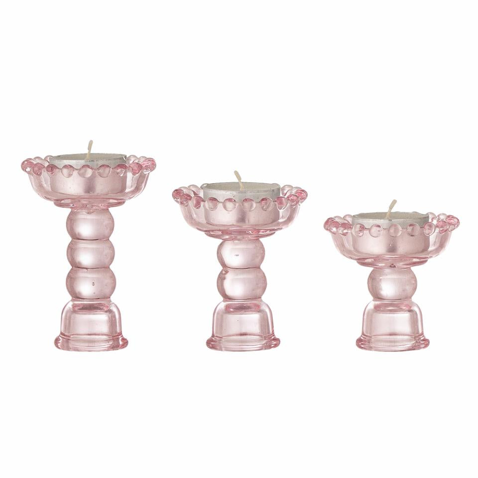 Delphia Lysestage, Rosa, Glas