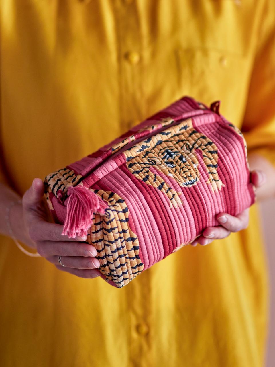 Poirino Kosmetikpung, Pink, Bomuld