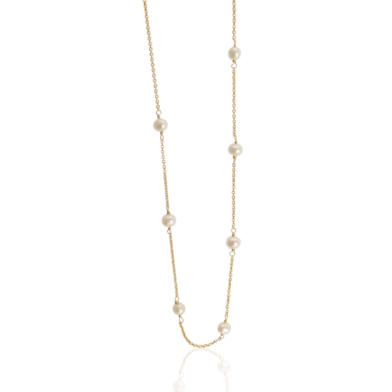 Halskæde - Clara forgyldt