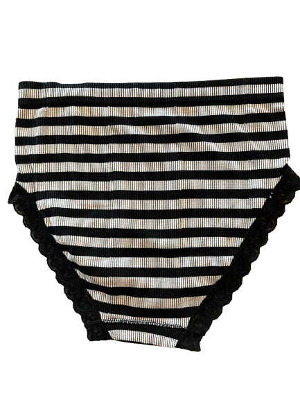 ISA stripe rib midi panties lace