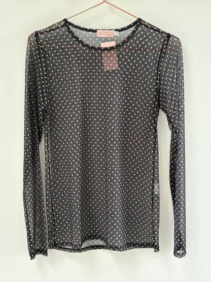 Sarah mesh blouse with dots