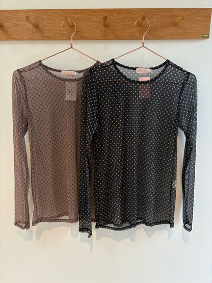 Sarah mesh blouse with dots
