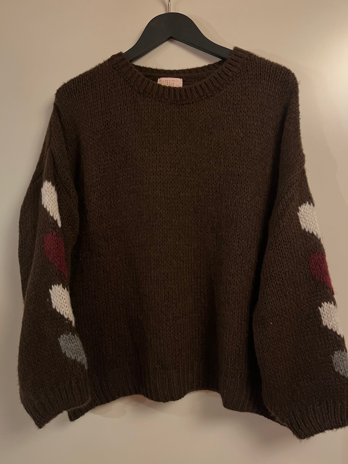 Knitwear with hearts