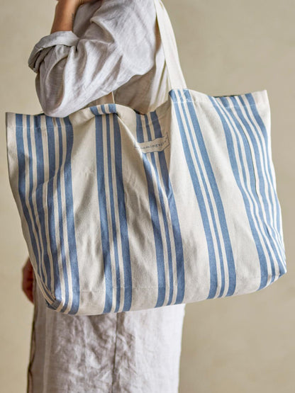 Trina Indkøbspose, Blå, Bomuld